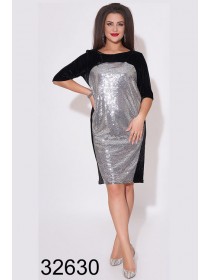 Вечернее платье бархат с пайетками