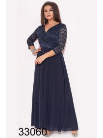 Вечірня сукня в підлогу з рукавом 3/4