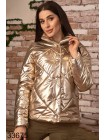 Куртка демисезонная металлик золото серебро