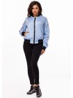 Женская модная куртка бомпер с карманами 823722-26