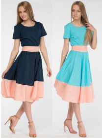 Платье солнце-клеш MIDISUN