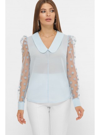 Блузка с прозрачным рукавом Сесиль 