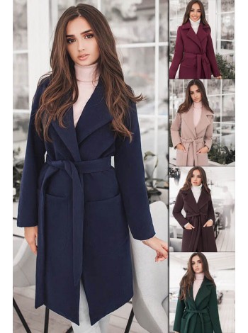 Кашемірове жіноче пальто Спринт, 7 кольорів