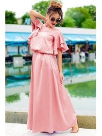 Длинное шелковое платье Шерлиз до р.60