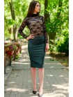 Женская юбка из искусственной кожи "BULGARI"