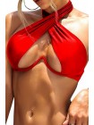 Красный бюстгальтер от купальник с поддержкой груди