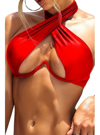Красный бюстгальтер от купальник с поддержкой груди