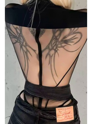 Сексуальный женский боди со вставками сетки бикини S, M Сексуальный женский боди со вставками сетки бикини S, M