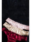 Жіночі шовкові плавки стрінги з рюшами 4 шт